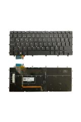 Dell ile Uyumlu XPS 15 5510, XPS 15 7558 Notebook Klavye Işıklı Siyah TR