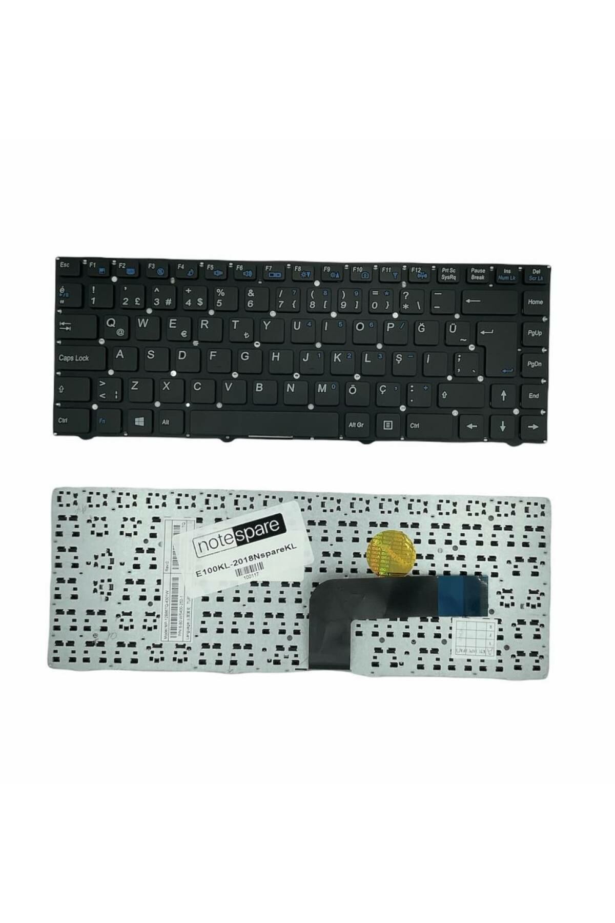 Exper ile Uyumlu A4B-R02, W540 Notebook Klavye Siyah TR
