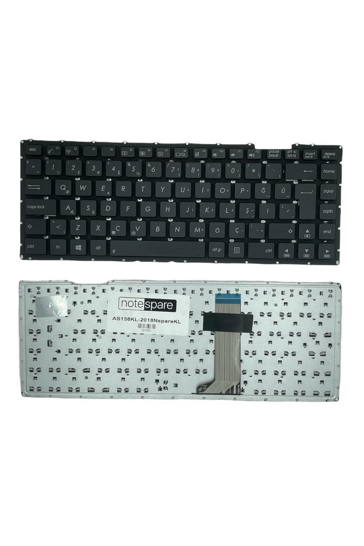Asus ile Uyumlu X453MA, X453SA Notebook Klavye Siyah TR