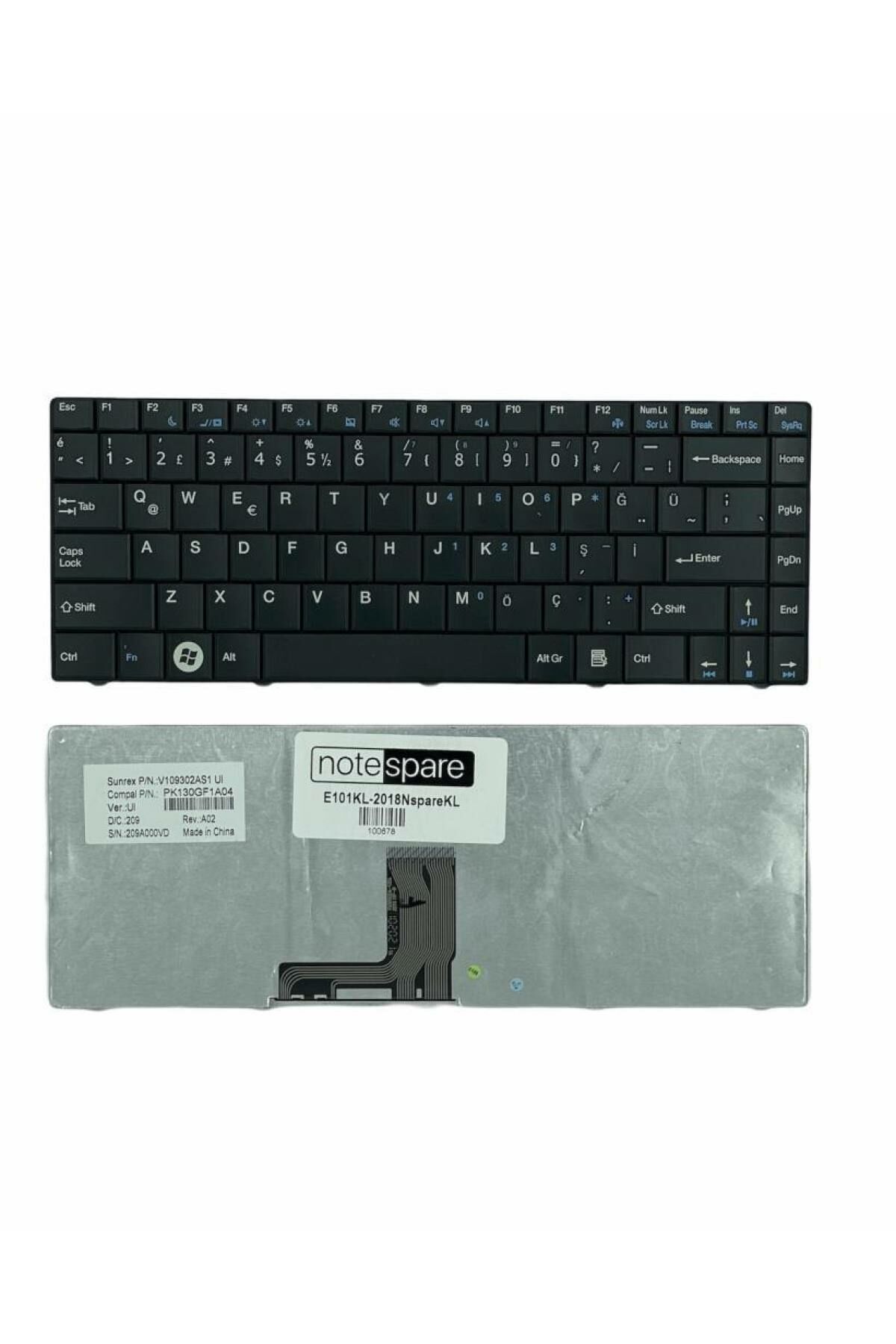 Compal ile Uyumlu PBL00, PBL01, PCM10 Notebook Klavye Siyah TR