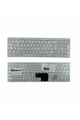 Casper ile Uyumlu MP-13A86TQ-5281, MP-13A86TQ-5284 Notebook Klavye Gümüş Gri TR