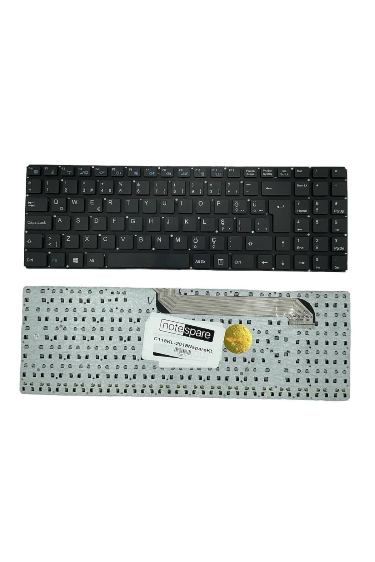Casper ile Uyumlu Nirvana CLB.2830-2L05B-G, CLB.2830-4L05A Notebook Klavye Siyah TR