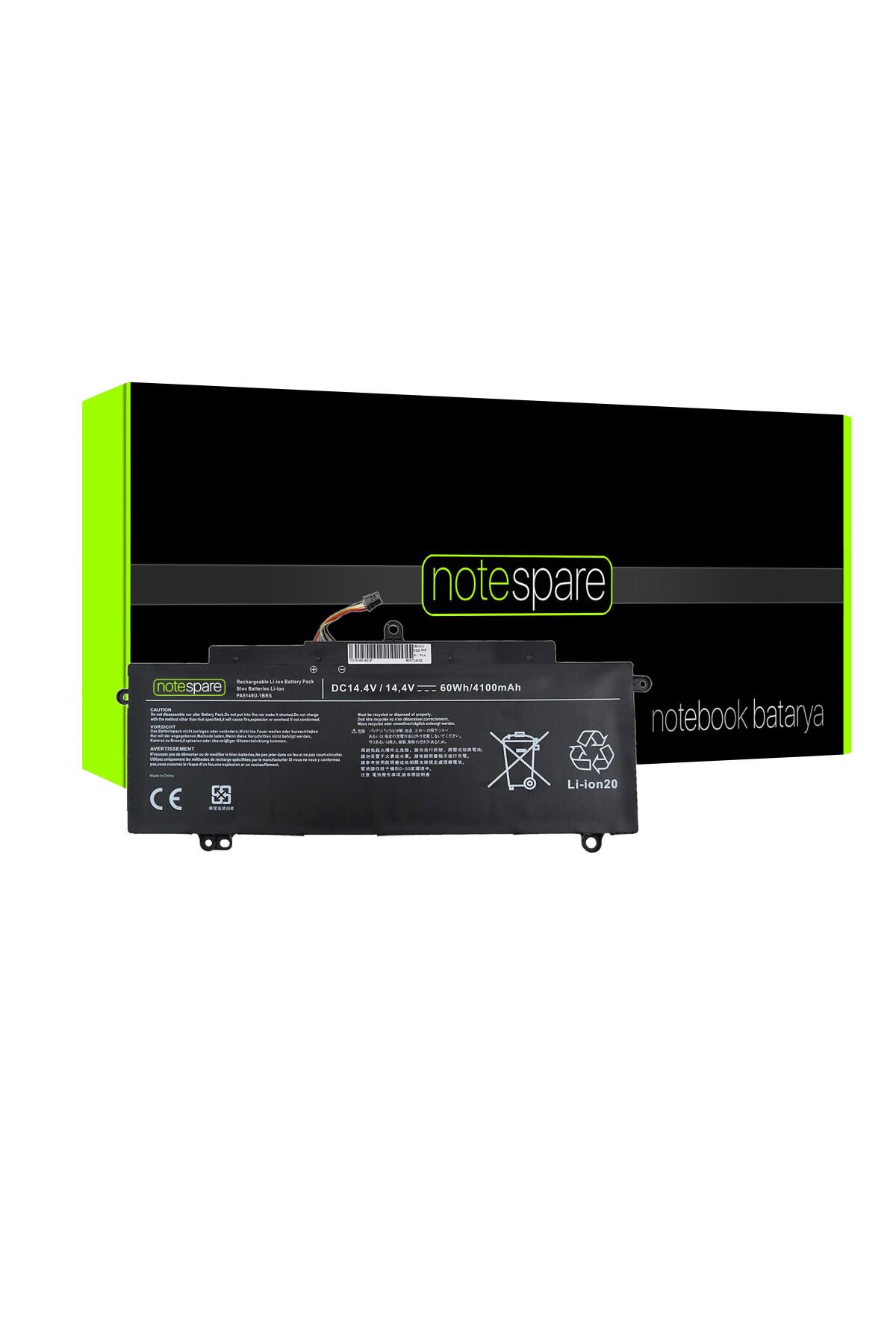 Toshiba ile Uyumlu Tecra Z40-A-180, Z40-A-191, Z50-A-13D Notebook Batarya Pil