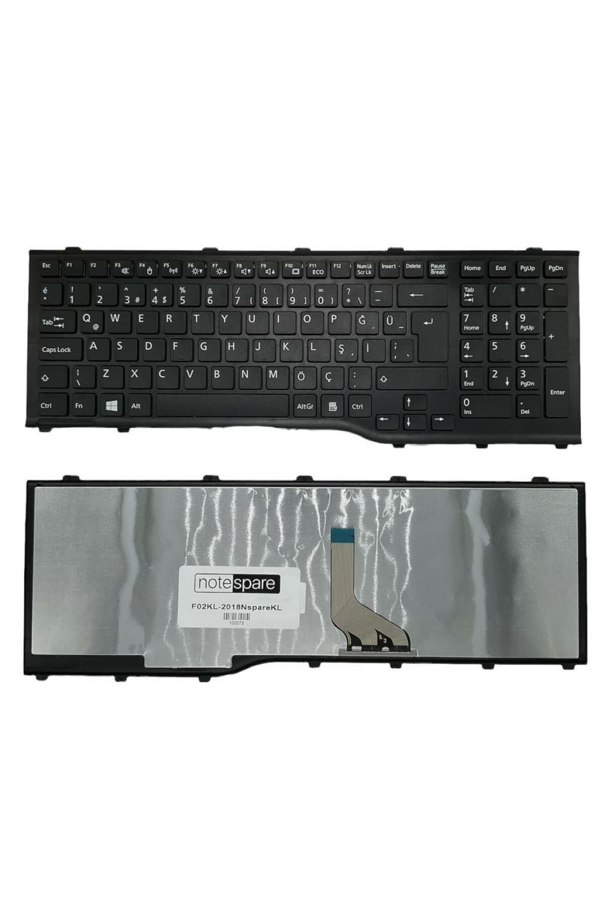 Fujitsu Siemens ile Uyumlu AH532-703, AH532-G21-701, AH532-G21-703 Notebook Klavye Siyah TR