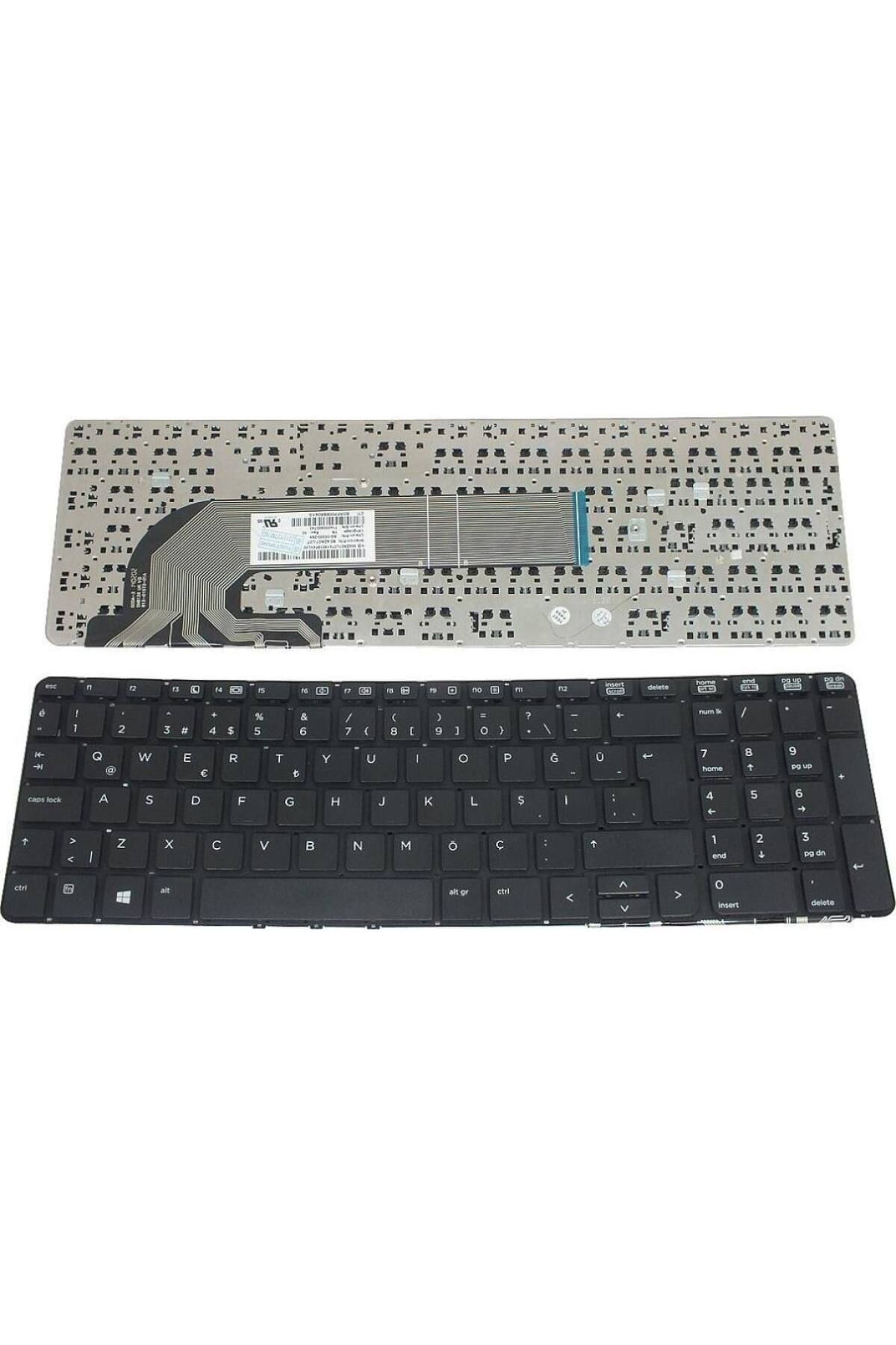 Hp ile Uyumlu ProBook 450 G1 E9Y02EA, 450 G1 E9Y16EA, 450 G1 E9Y38EA Notebook Klavye Siyah TR