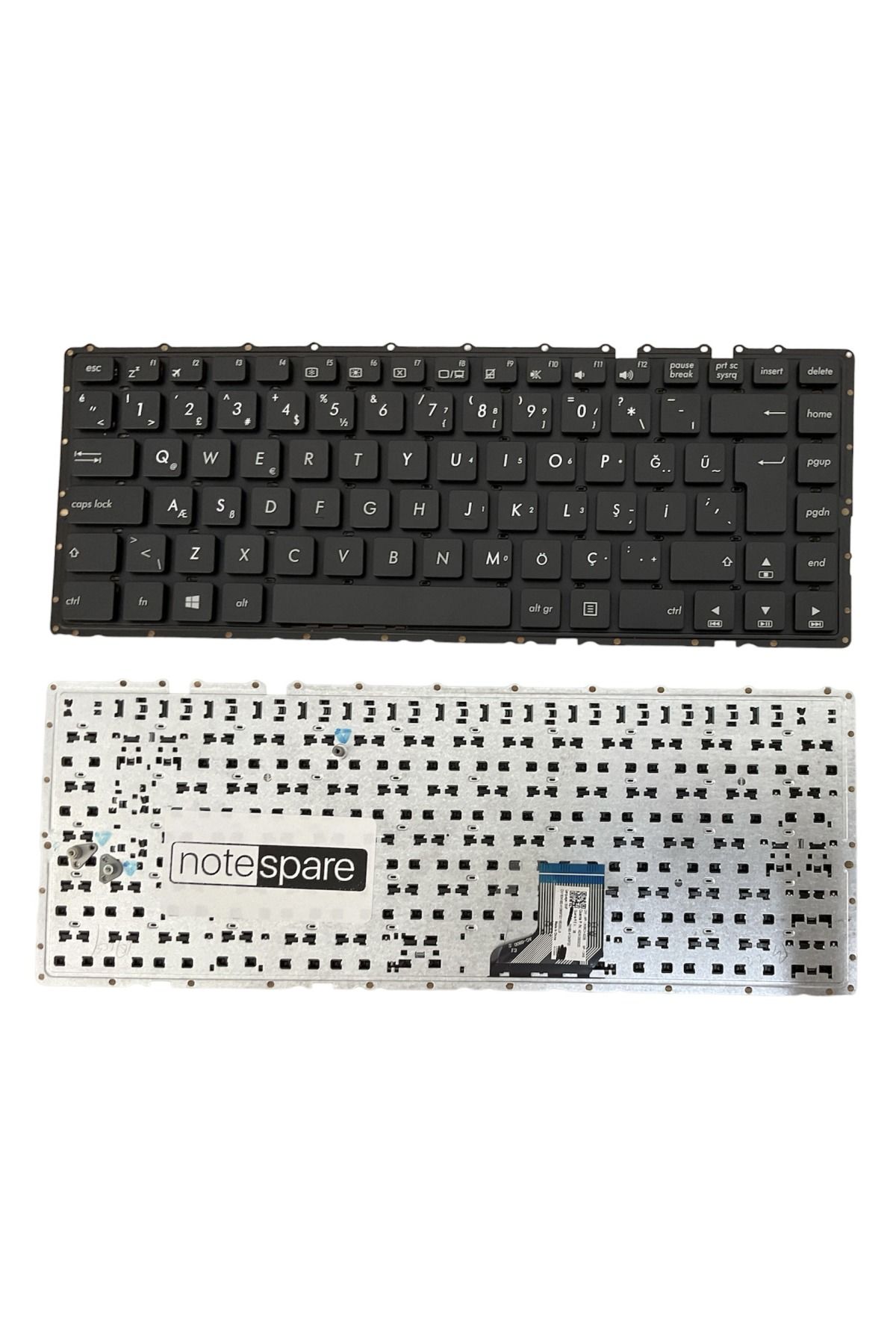 Asus ile Uyumlu K401UB-FR064D, K401UQ-FA177D Notebook Klavye Siyah TR