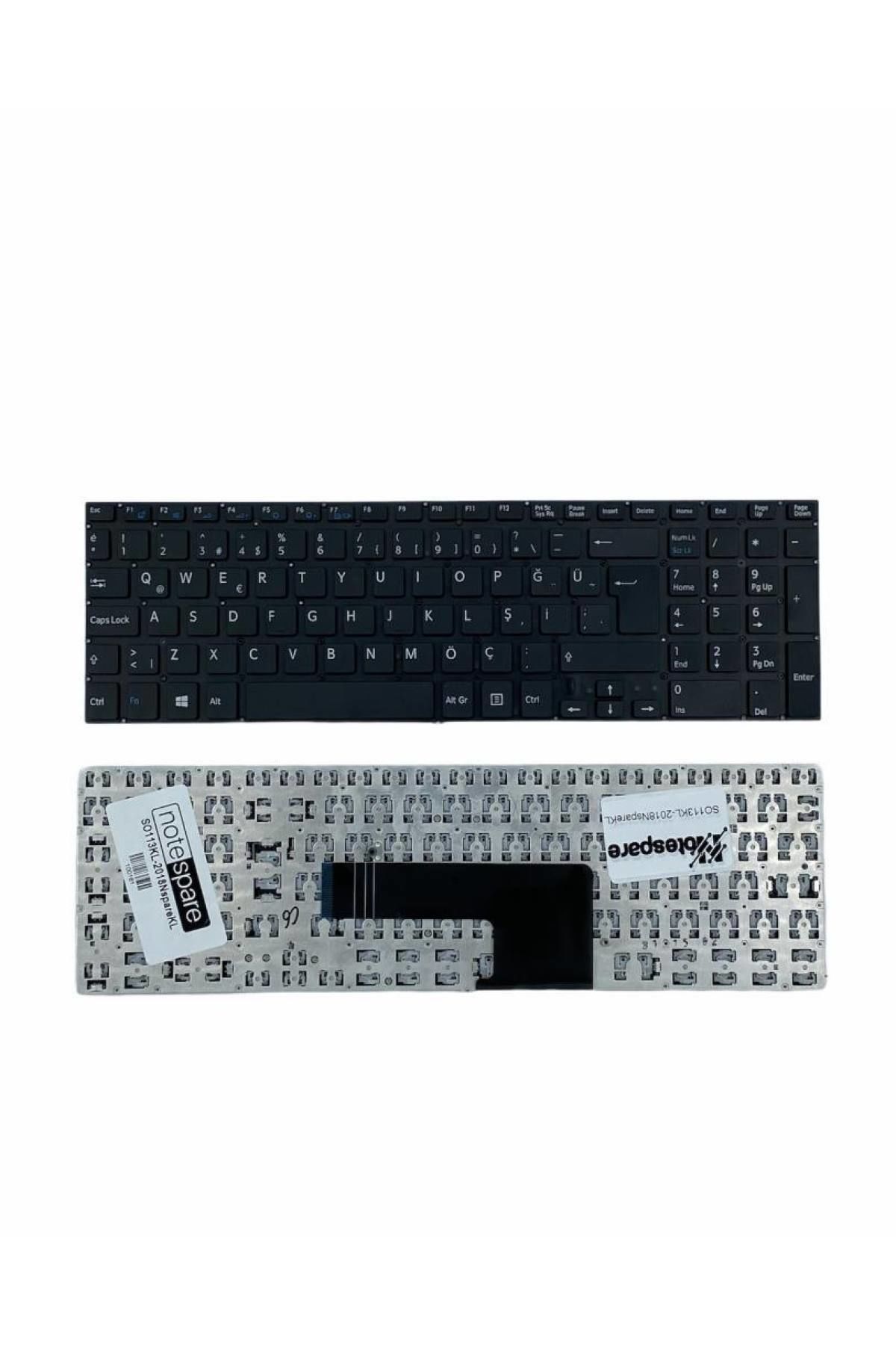 Sony ile Uyumlu Vaio Fit SVF1521X6E, SVF1521XST, SVF1521Z1E, SVF1521Z1R Notebook Klavye Siyah TR