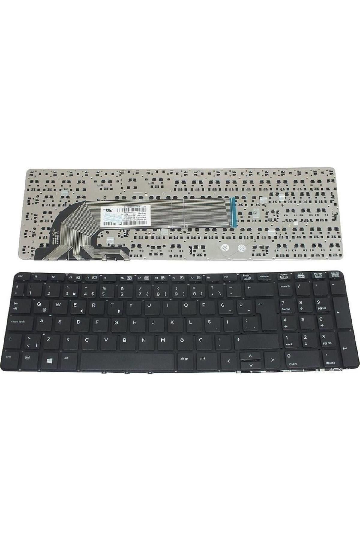 Hp ile Uyumlu ProBook 450 G2 N0Z28EA, 470 G0 E9Y75EA, 470 G0 H0V07EA Notebook Klavye Siyah TR