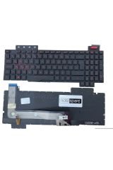 Asus ile Uyumlu Rog FX503VD-DM077, FX503VD-DM081T Notebook Klavye Işıklı Siyah TR