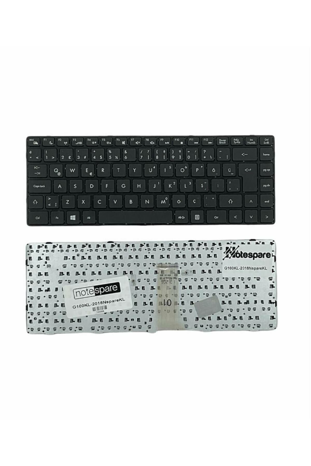 Grundig ile Uyumlu 13M-GNB1450B1B8 Notebook Klavye Siyah TR