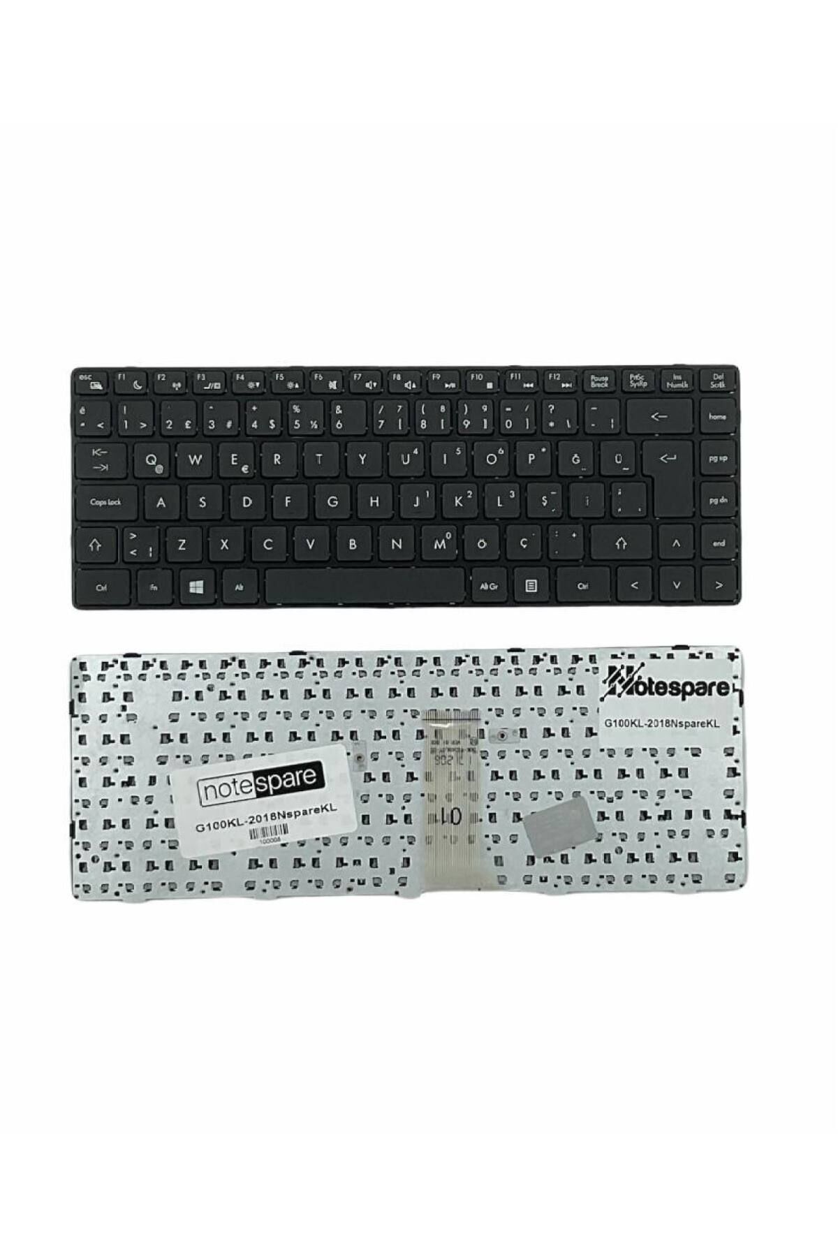 Grundig ile Uyumlu JW6, JWM Notebook Klavye Siyah TR