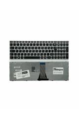Lenovo ile Uyumlu 500-15ISK 80NT00PVTX, 500-15ISK 80NT00PWTX Notebook Klavye Gümüş Gri TR