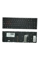 Lenovo ile Uyumlu IdeaPad 700-15ISK 80RU00F5TX Notebook Klavye Işıklı Siyah TR