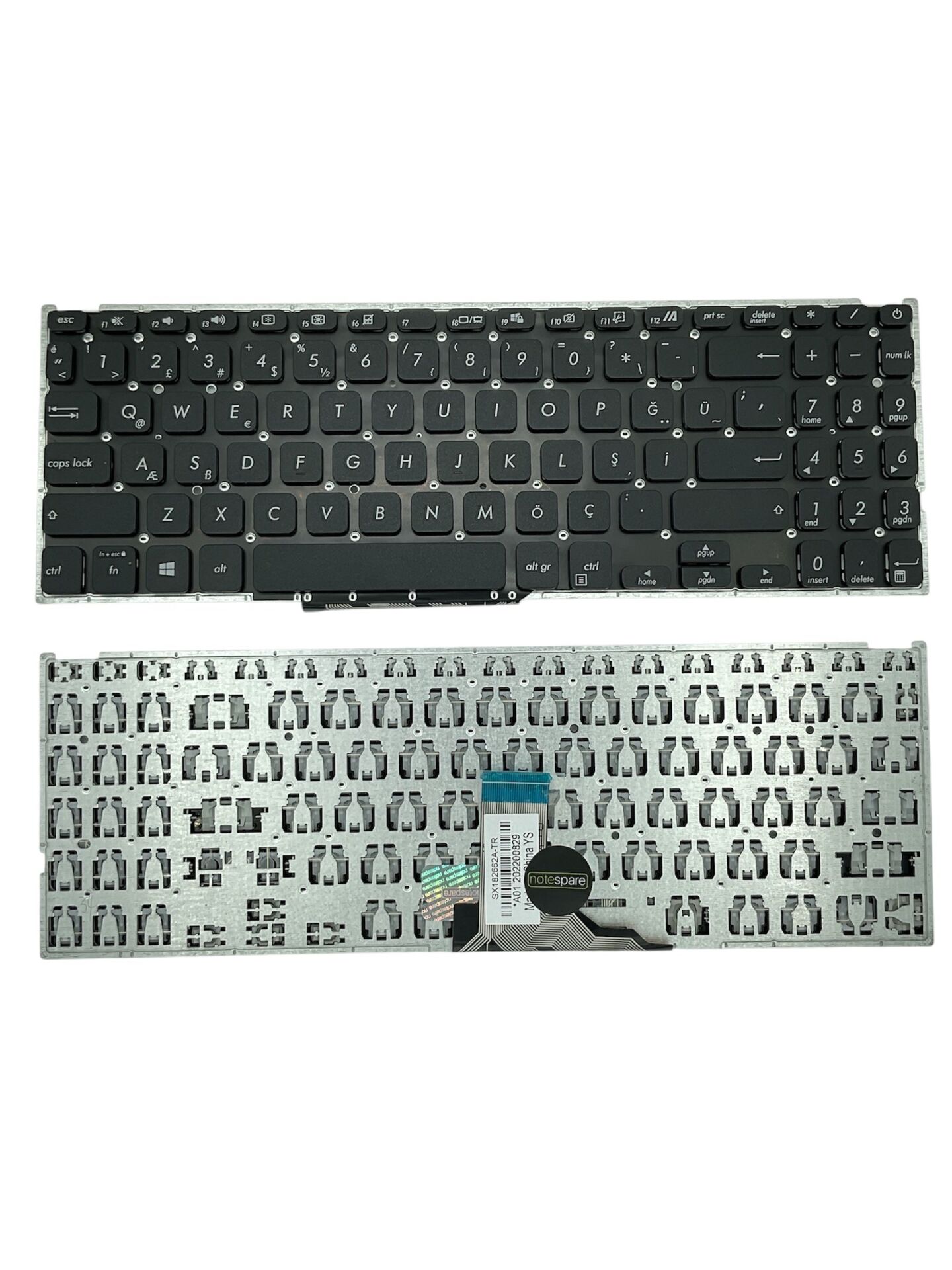 Asus ile Uyumlu F515JA, F515JF, F515JP, F515KA, F515MA, K509, K509FA Notebook Klavye Siyah TR