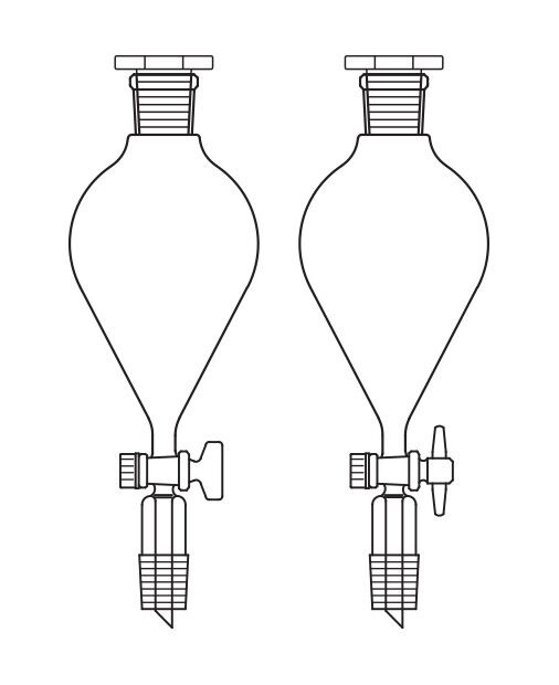 Damlatma hunisi, Armudi tip, PTFE Musluklu