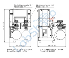 Vacuubrand ME 8C NT +2AK