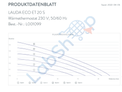 ET 20 S ECO Isıtmalı Sirkülasyon Banyosu