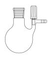 Azot (Schlenk) balonu, PTFE Valf musluklu	 NS :  29/32