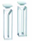 Mikro fluorometre küveti, kapaklı, Quartz 2'li paket