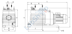 Woosung MVP-324 Rotary Vane Vakum Pompası