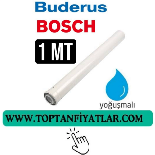 Bosch/Buderus/-1-Mt Yoğuşmalı Kombi İlave Baca Uzatması