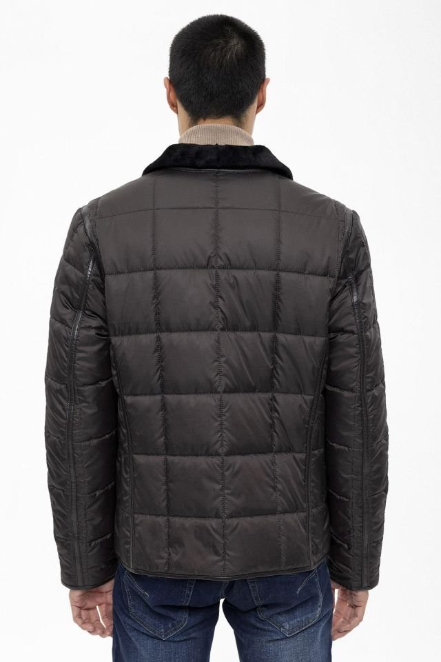 Brown James Man Genuine Shearling Coat