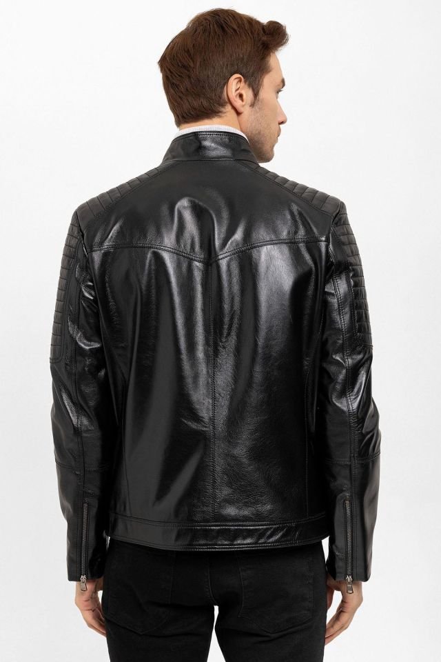 Black Clan Man Genuine Leather Jacket