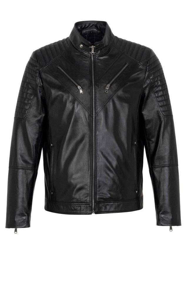 Black Clan Man Genuine Leather Jacket