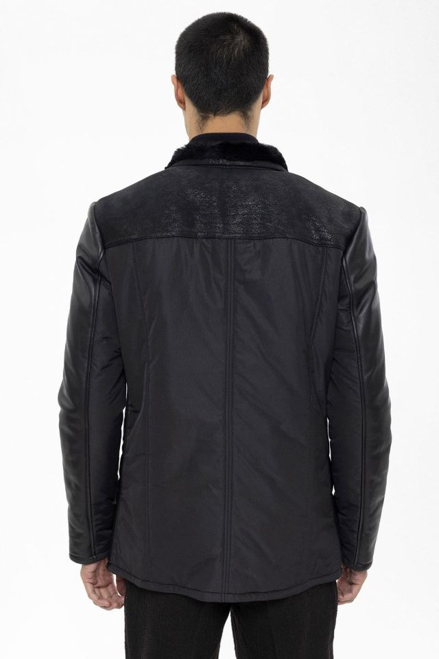 Black Nico Man Shearling Coat