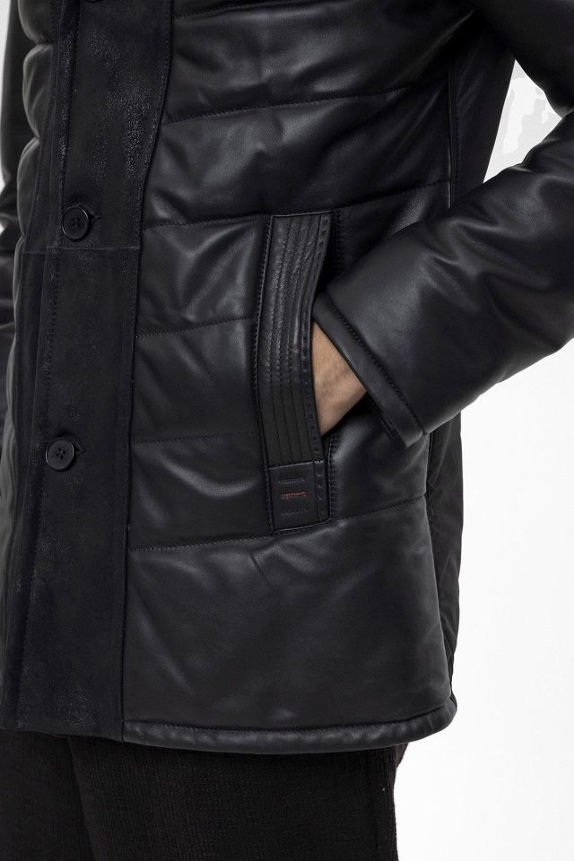 Black Nico Man Shearling Coat