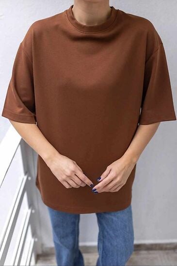 Kahverengi Oversize T-shirt