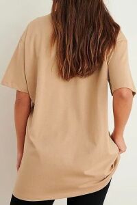 Bej Oversize T-shirt