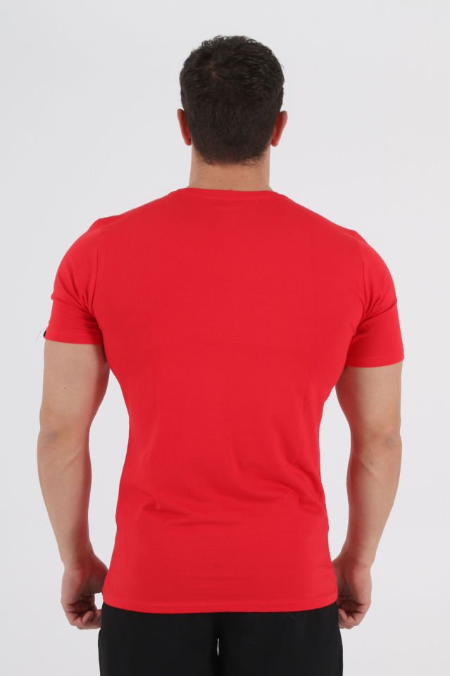Diadora Satürn Pamuklu Antrenman T-Shirt Kırmızı Es Es