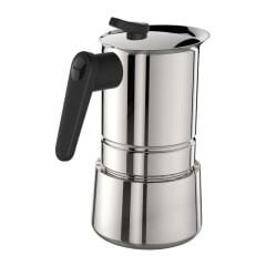 Pedrini - 4 Cup Paslanmaz Çelik Moka Pot