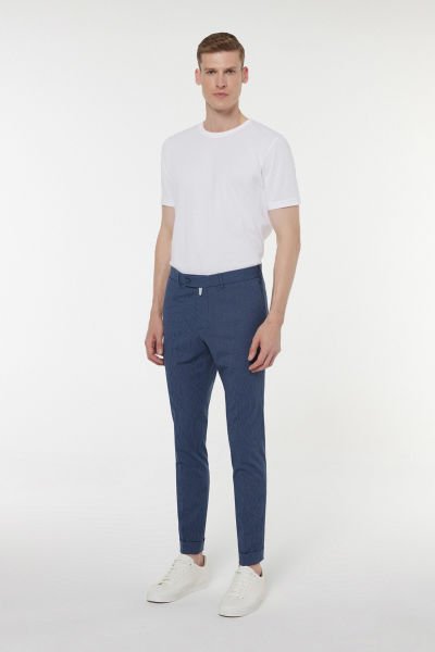 Çizgili Laci Kumaş Pantolon 2846-1