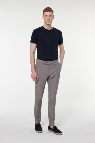 Açık Kahve Kumaş Pantolon 2828-2