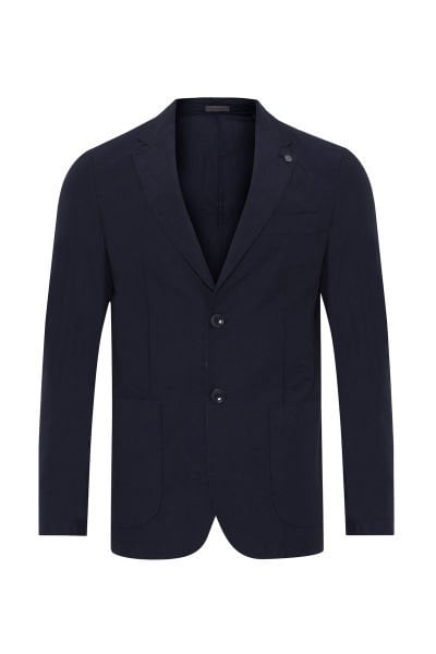 Andrea Nicolotti Yazlık Lacivert Cotton Ceket C20