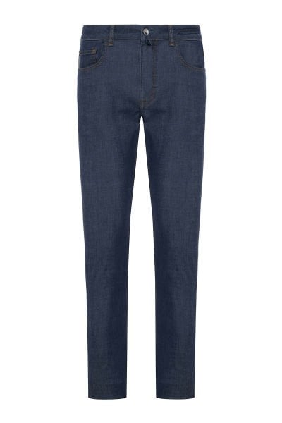Andrea Nicolotti Mavi Tencel Kot Pantolon J80-1