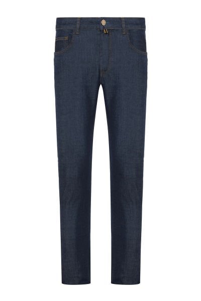 Andrea Nicolotti Mavi Tencel İnce Kot Pantolon J81-1