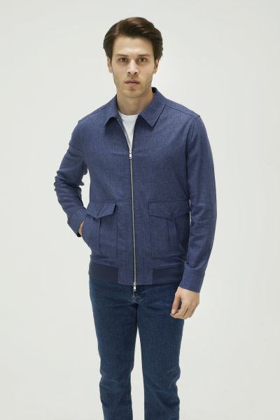  Navy Blue Seasonal Coat M09-2