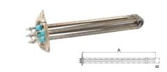 BÜYÜK ÜÇGEN FLANŞ REZİSTANS 380/230V 3*3000W L : 42 CM