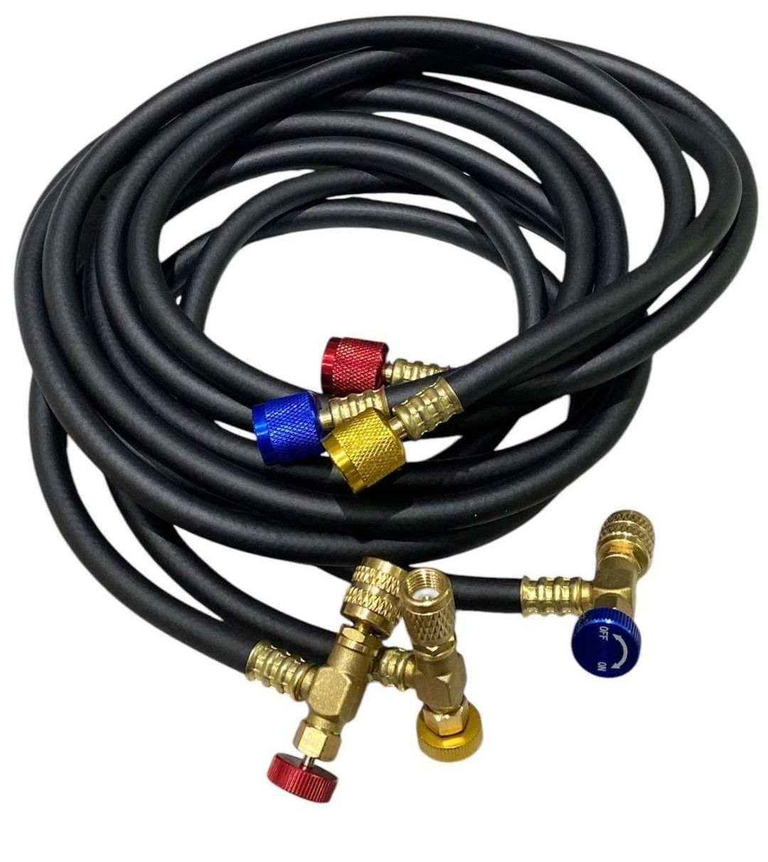 LX-HORTUM R410 SİYAH 3 VANALI MAVİ VE KIRMIZI