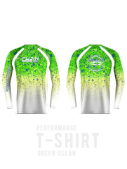 Fujin Performance T-Shirt Green Ocean
