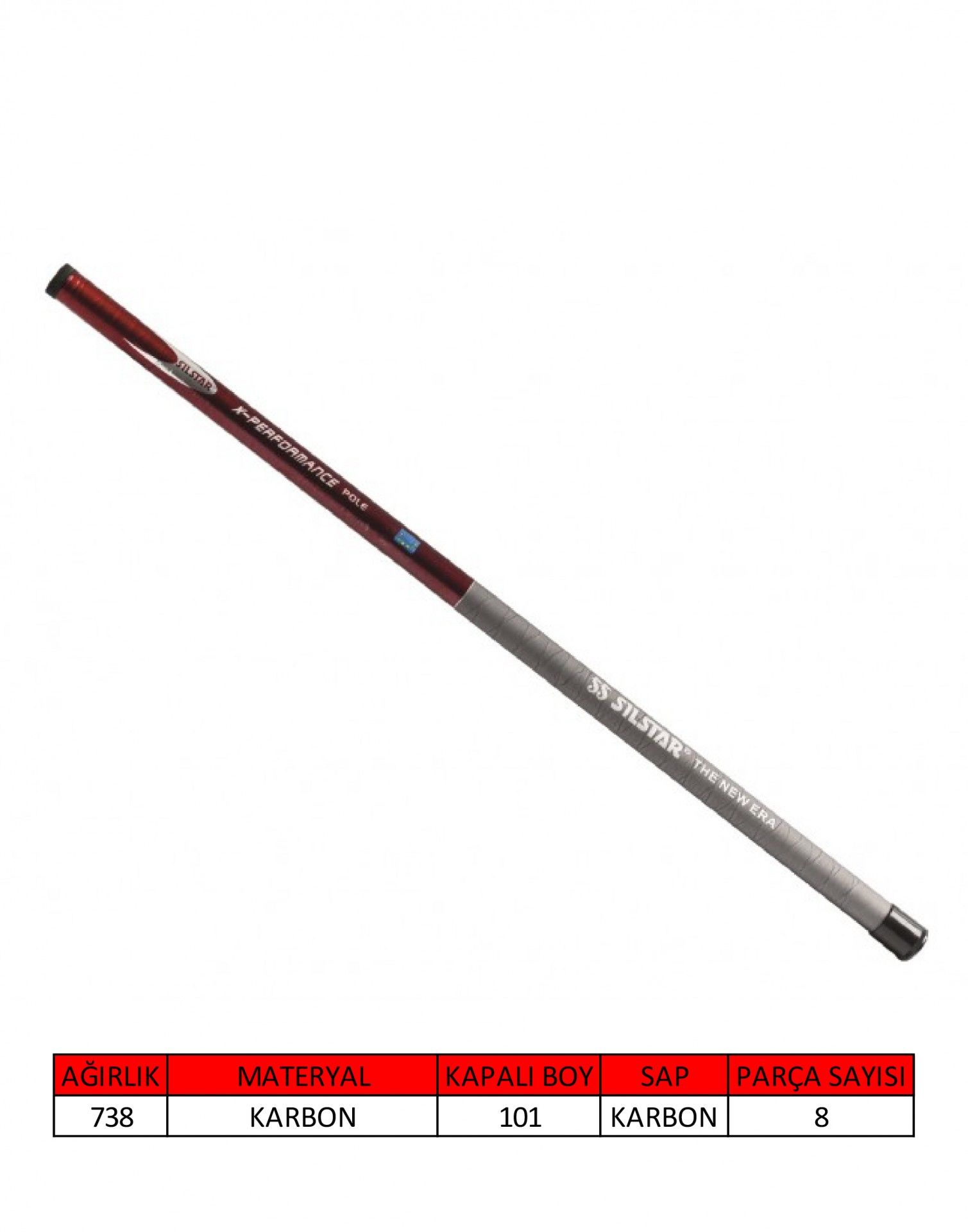 Silstar 3010 XPerformance Pole 800 CM  Red Göl Kamışı