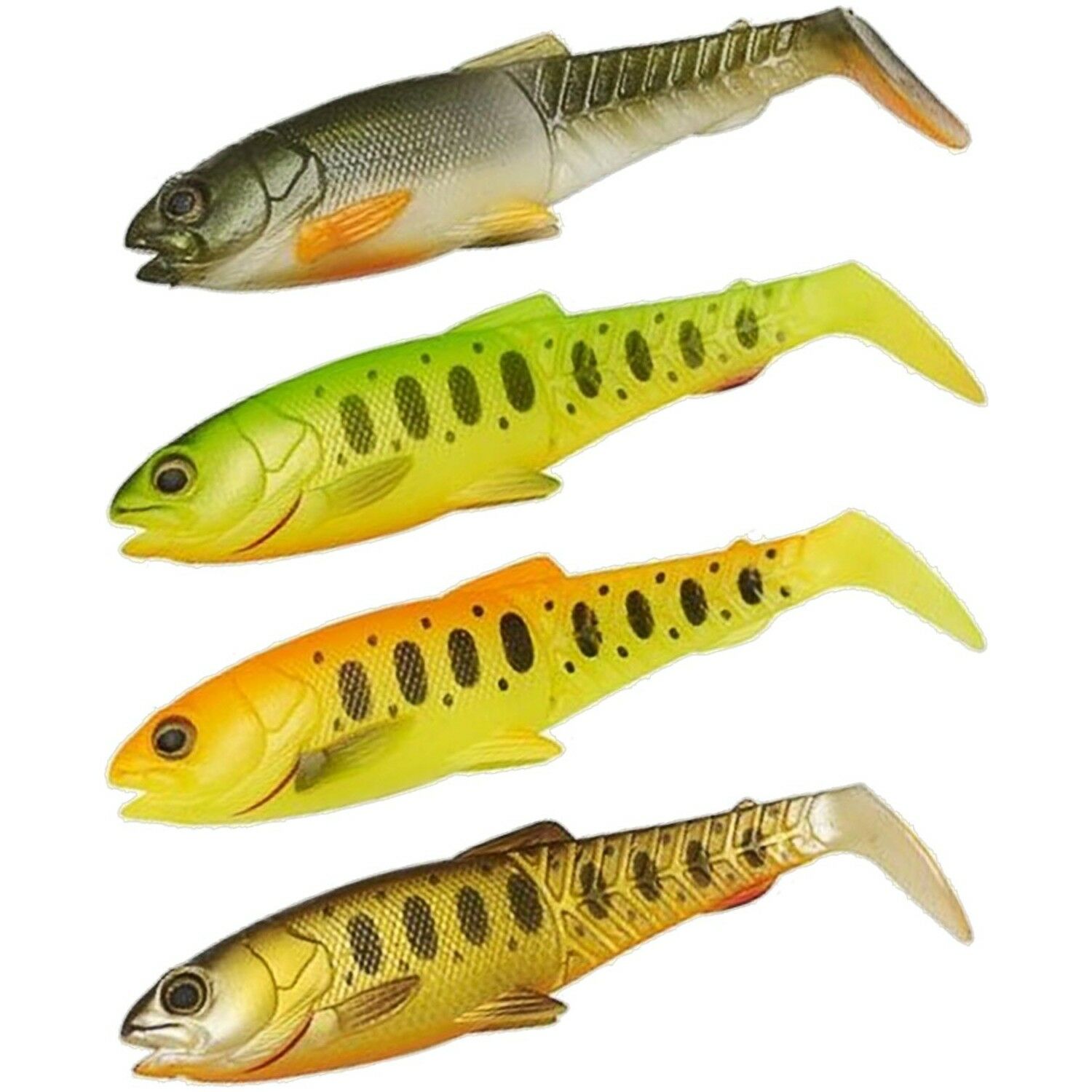 Savage Gear Craft Cannibal Paddletail 8.5 cm 7 gr Dark Water Mix 4 Adet