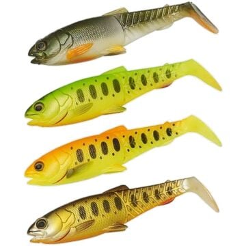 Savage Gear Craft Cannibal Paddletail 8.5 cm 7 gr Dark Water Mix 4 Adet
