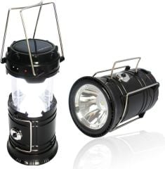 Güneş Enerjili Şarjlı LED USB 6 1 LED Kamp Feneri