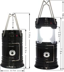 Güneş Enerjili Şarjlı LED USB 6 1 LED Kamp Feneri
