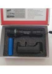 KAMASTAR 800 Lümen Şarjlı Led Zoomlu Metal El Feneri Km-815