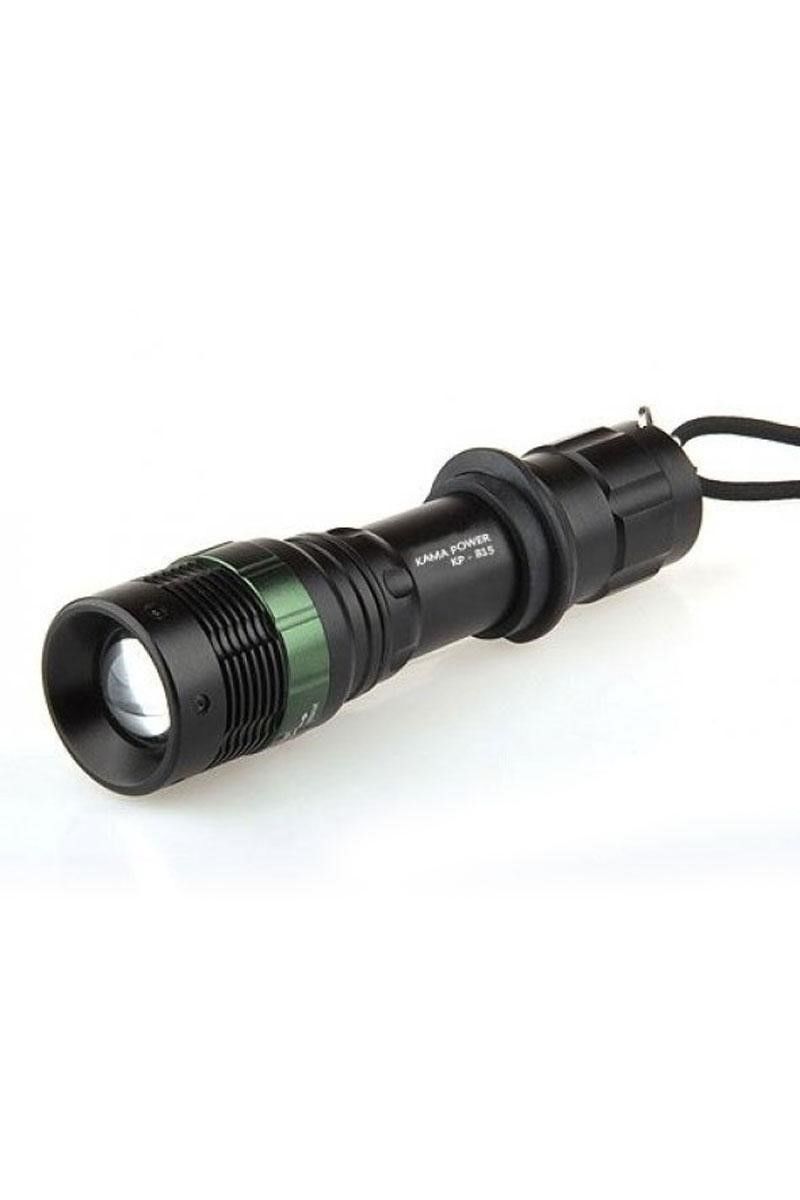 KAMASTAR 800 Lümen Şarjlı Led Zoomlu Metal El Feneri Km-815